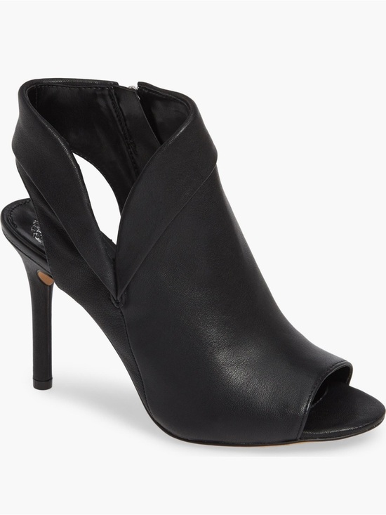 Vince Camuto Shoes - Vince Camuto Cholia Asymmetrical Sandal Bootie Shootie Black Leather Womens 6